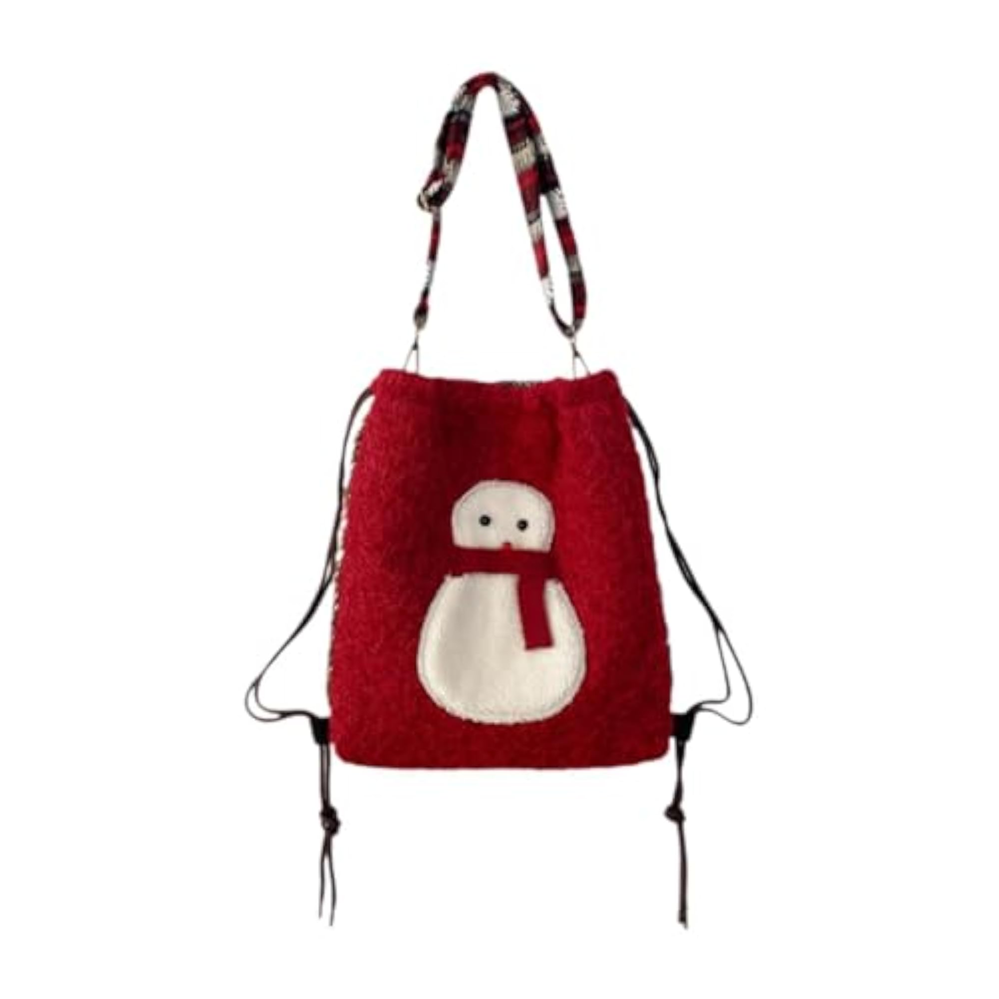 Christmas Shoulder Bag Stylish Snowman Backpack for Vacation